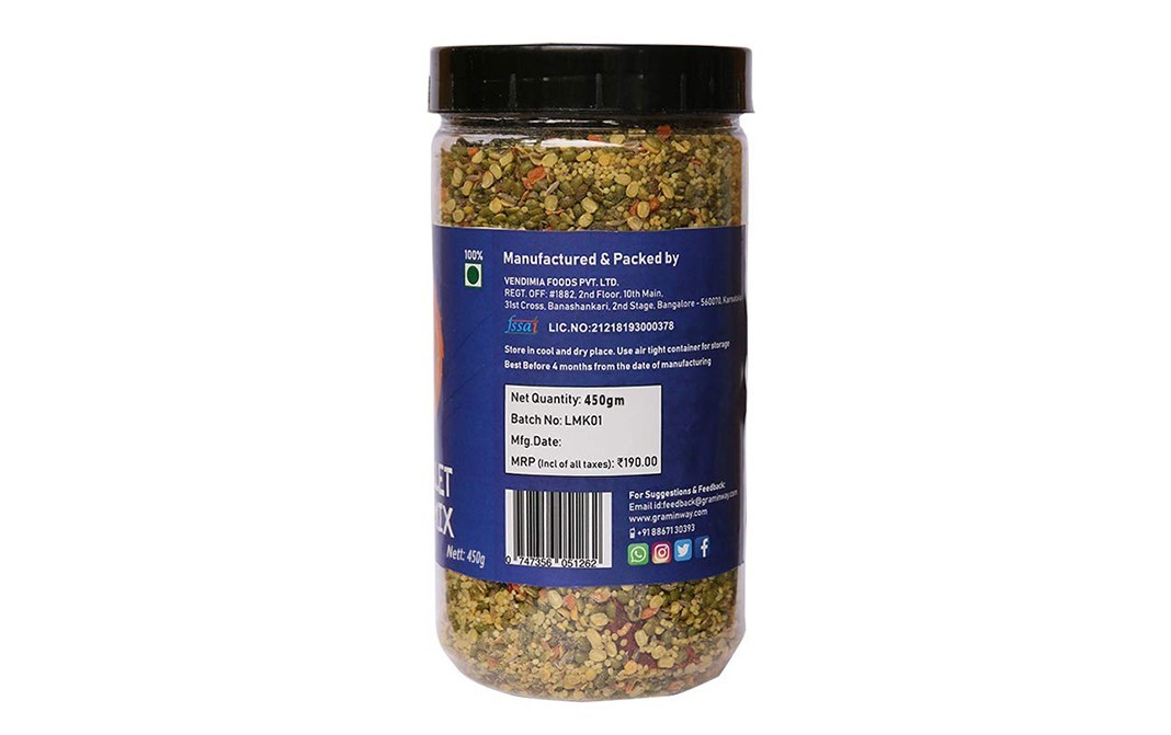 Graminway Little Millet Khichadi Mix    Plastic Jar  450 grams